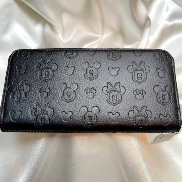 Disney Parks Zip Around Phone Case/Wallet - Blk - 8" x 4" x 1" - Picture 1 of 9